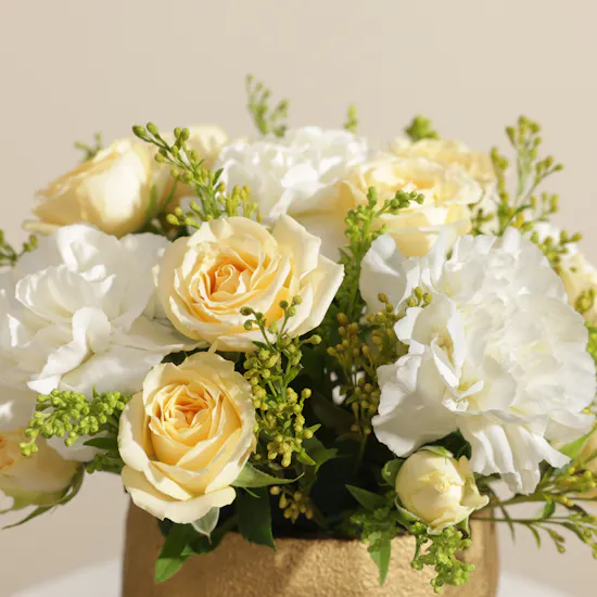 Golden Dreams Flower Vase