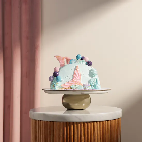 December Cake Personalized Mermaid Oval Cake