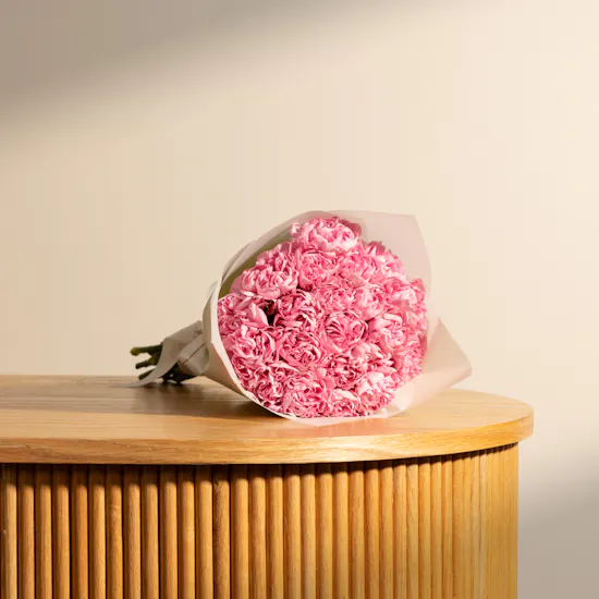 Graceful Pink Carnations Bouquet