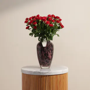 Crimson Promise Red Baby Rose Vase Crimson Promise Red Baby Rose Vase