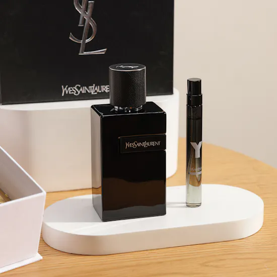 MyGovindas Rakhi Divine Bond Sweets Box | Yves Saint Laurent Y Le Parfum Men's Gift Set