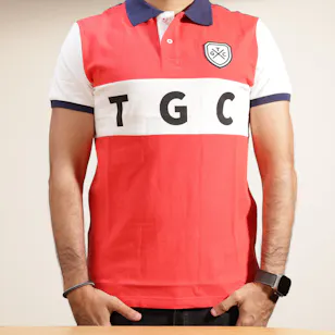 TGC Red & White Shield Polo Shirt