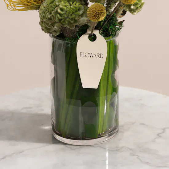 Golden Flower Vase