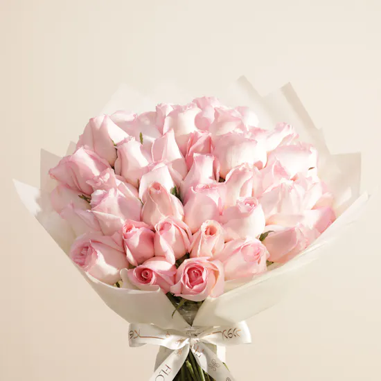 Pure Affection Pink Rose Bouquet