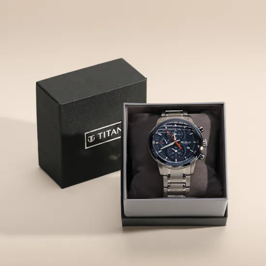 Titan Octane Chronograph Blue Dial Men's Watch