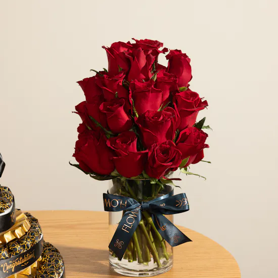 Floward Graduation Festive Chocolate Tower | Happiness Roses