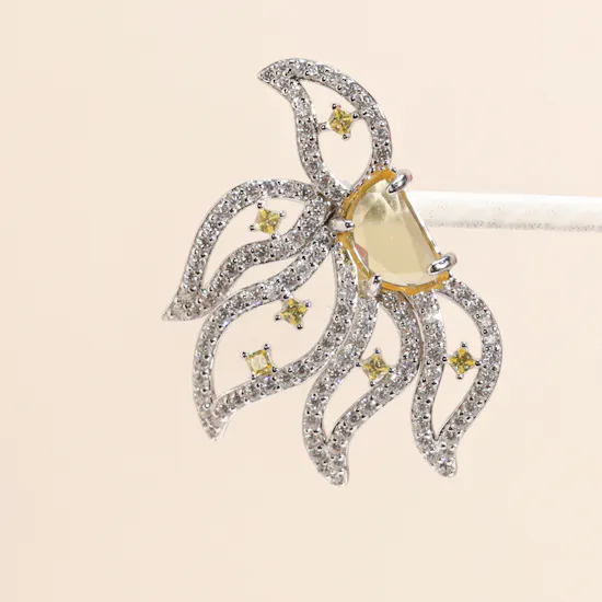Floward Silver Jewelry Set | Yellow
