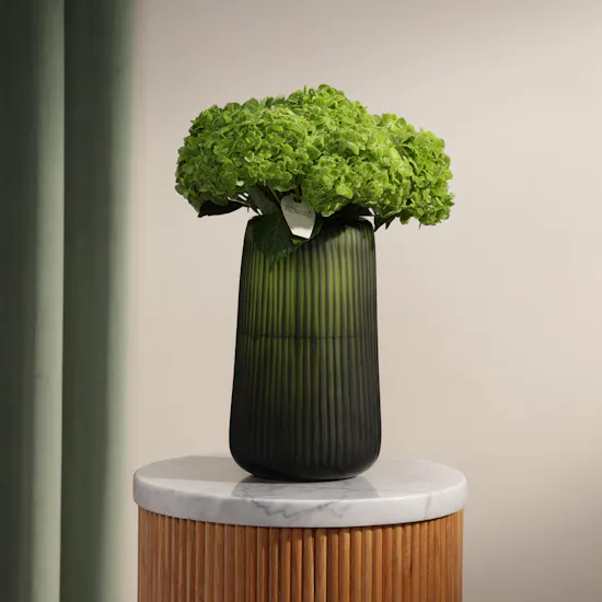 Green Forest Hydrangea Flower Vase
