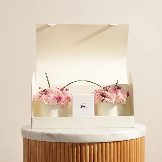 Joolz Kids Pearl Rose Gold Earrings | Quiet Grace Flower Box