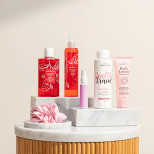 Essentials Strawberry Vanilla Bath and Body Set Essentials Strawberry Vanilla Bath and Body Set