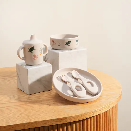 Peek A Boo Liewood Ryle Sea Creatures Baby Tableware Set