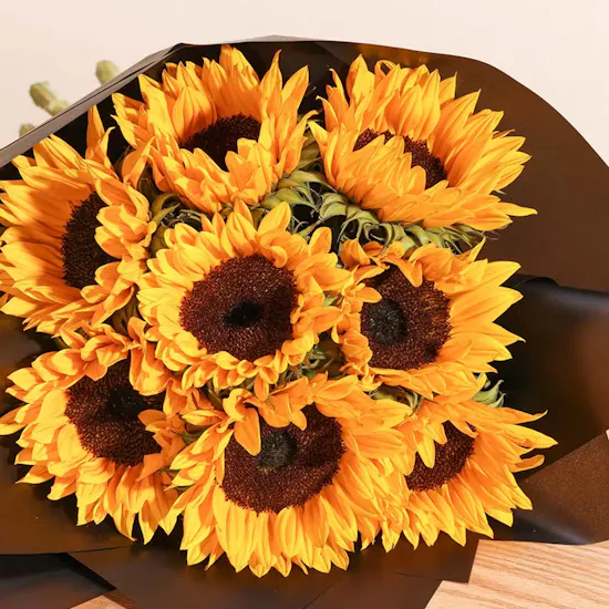The Hummingbird Bakery Happy Birthday Cake | Bright Sunflower Bouquet