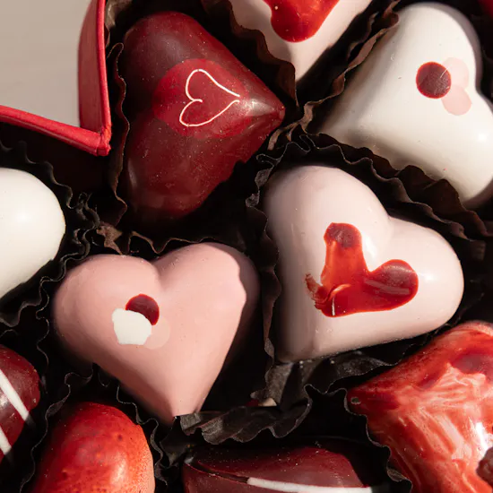 Fleur Heart Belgian Chocolate Box | Revival Roses Bouquet