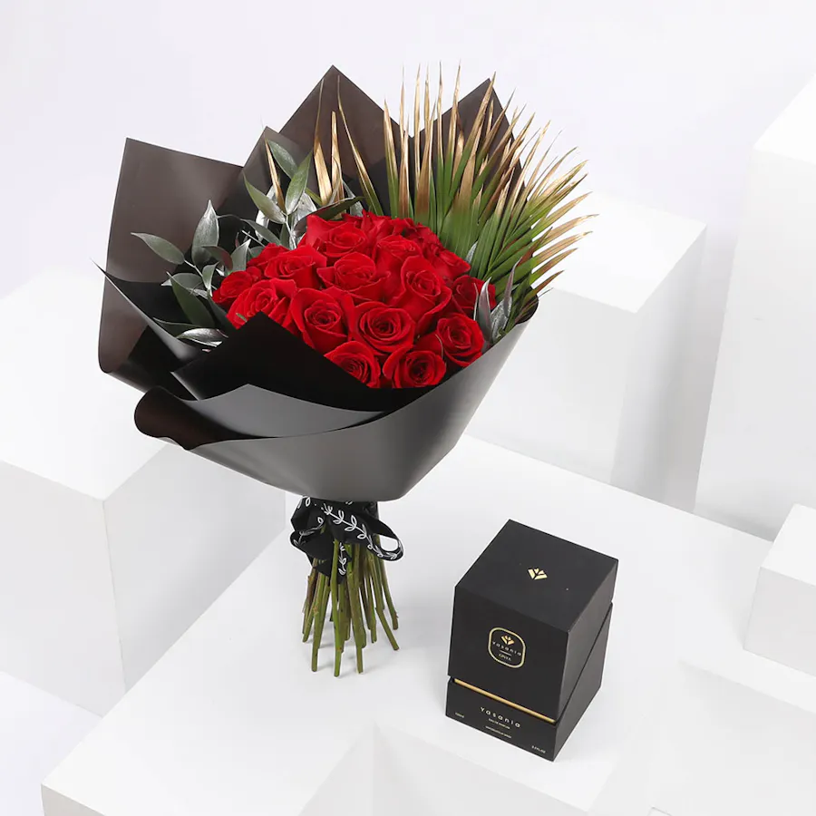الجوري الاحمر وعطر من ياسانيا  5