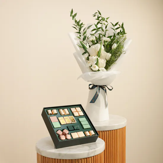 Patchi Les Signatures Prestige Chocolate Box | Elegance and Joy Flowers Bouquet