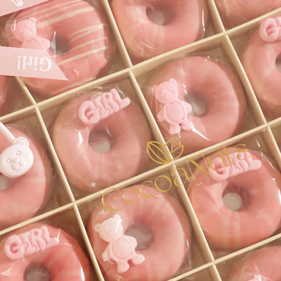 CocoaNuts It's A Girl Doughnut Chocolate Box