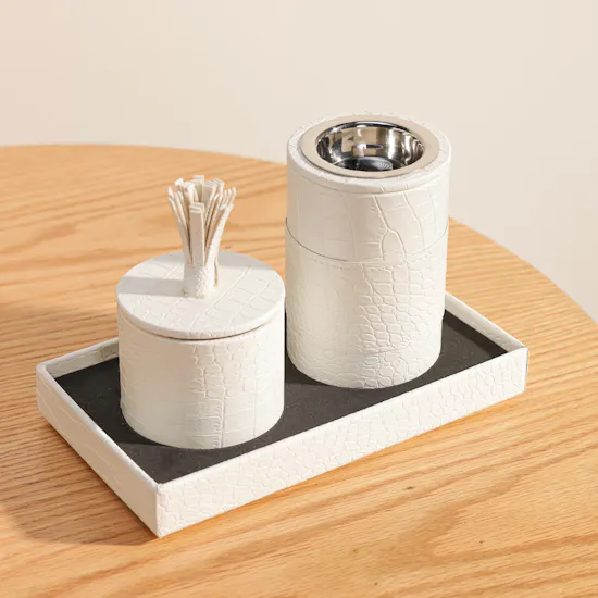 Cascades Mabkhara and Leather Tray Gift Box