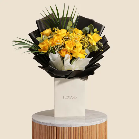 Golden Mood Flower Bouquet