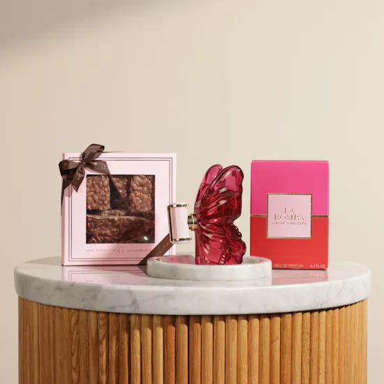 Ghazl Chocolatier Chocolate Box | Elegant Amber Floral Women's Perfume
