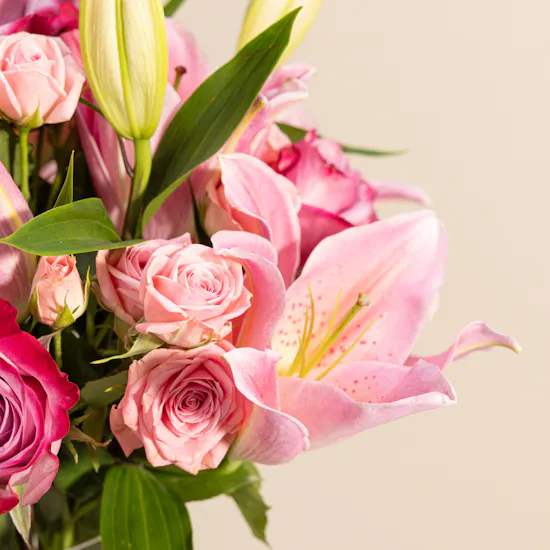 Birthday Pink Blush Flower Vase