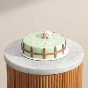 Floward Eid Mubarak Green Cake Floward Eid Mubarak Green Cake