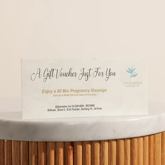 Sparadise Full Body Pregnancy Massage Voucher
