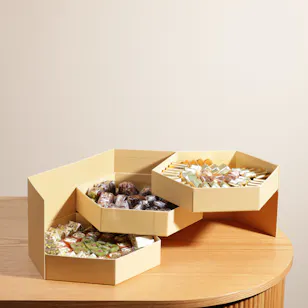 Cocoa Nuts  Hexagon Box | 3 Lines
