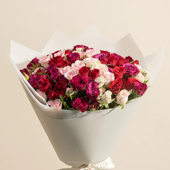 Wild Blush Baby Roses Bouquet