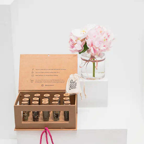 Feel Good Tea Original Discovery Box | Blooming Delight Vase