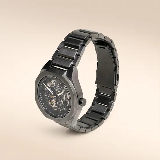 Armani Exchange Sync Automatic Gunmetal Stainless Steel Men's Watch