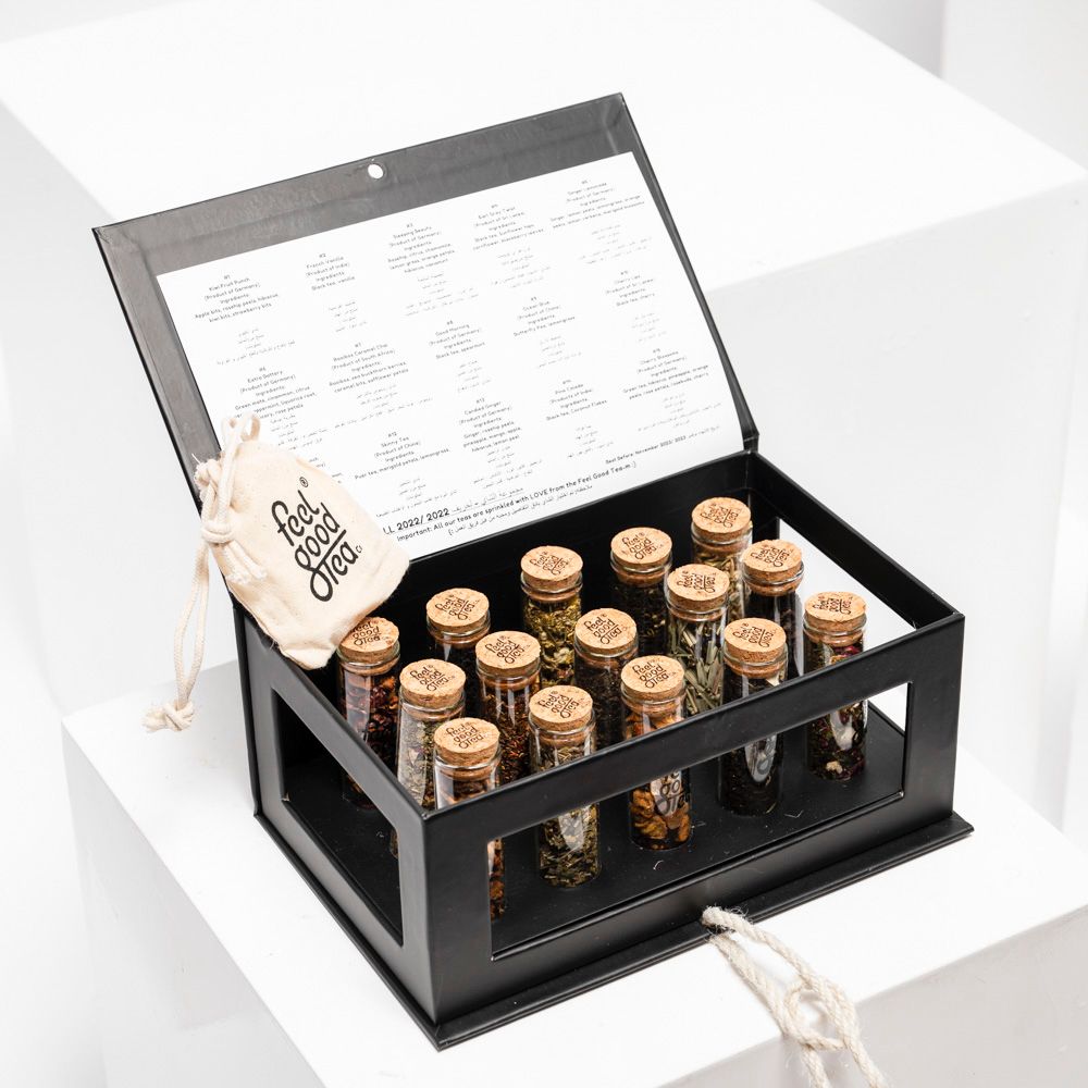 صندوق الاكتشاف الأسود من فيل جود تي | 15 أنبوبًا