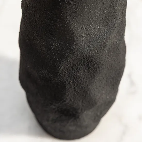 Nno Organica Black Large Rough Vase