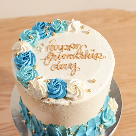 Floward Friendship Day Cake | Angelic Flowers Bouquet