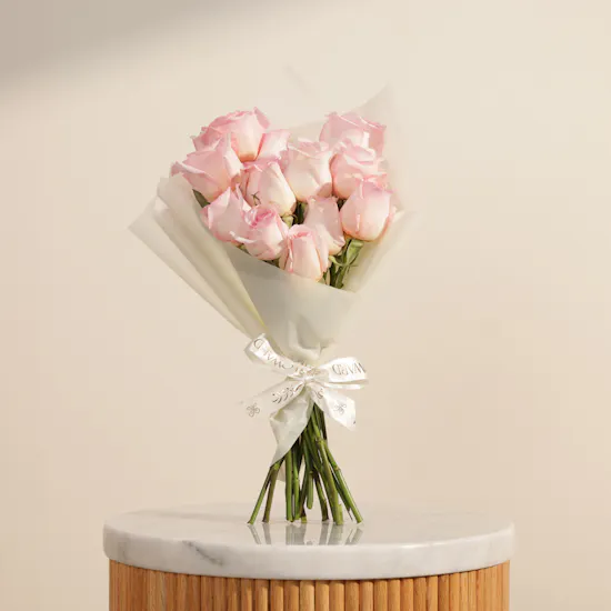 Pure Tenderness Roses Bouquet | 15 Roses