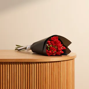 Elegance Red Baby Rose Bouquet | 12 Flowers