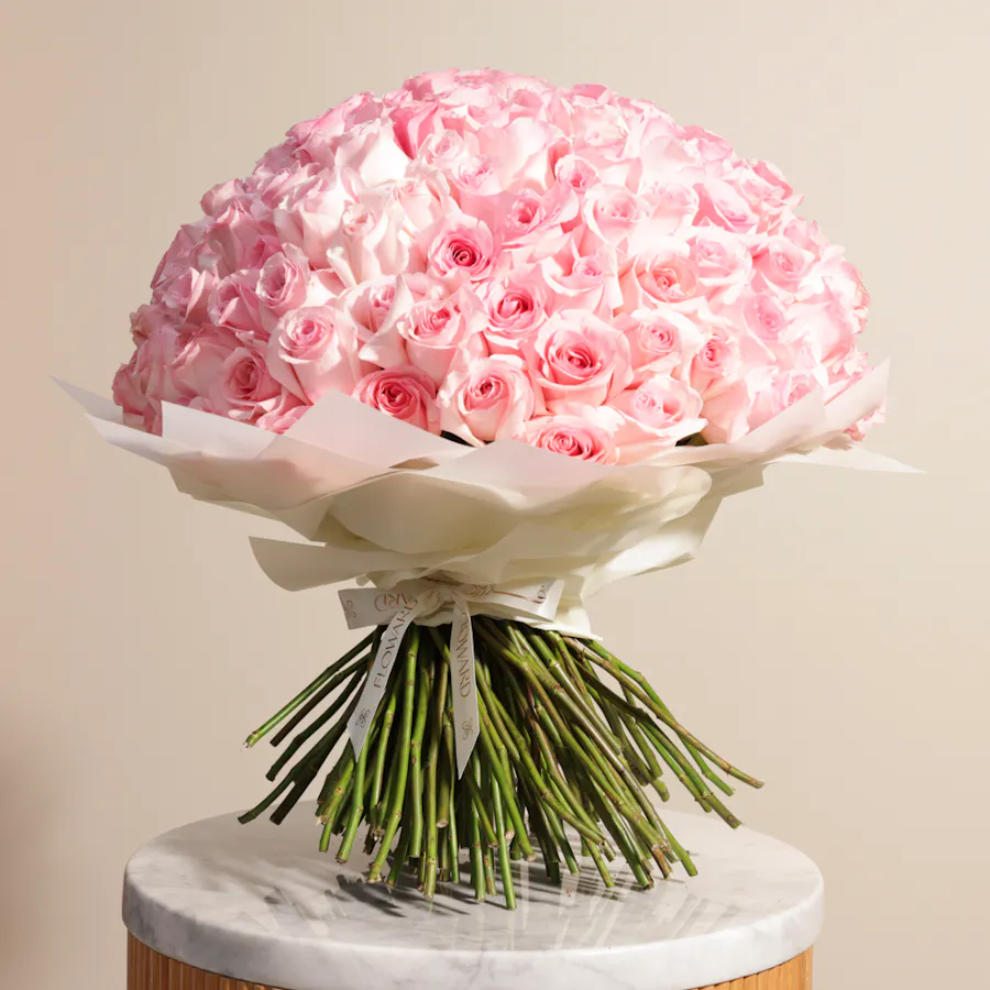 Soft Petals Bouquet | 150 Roses 1
