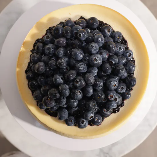 SugarMoo Blueberry Binge Cheesecake