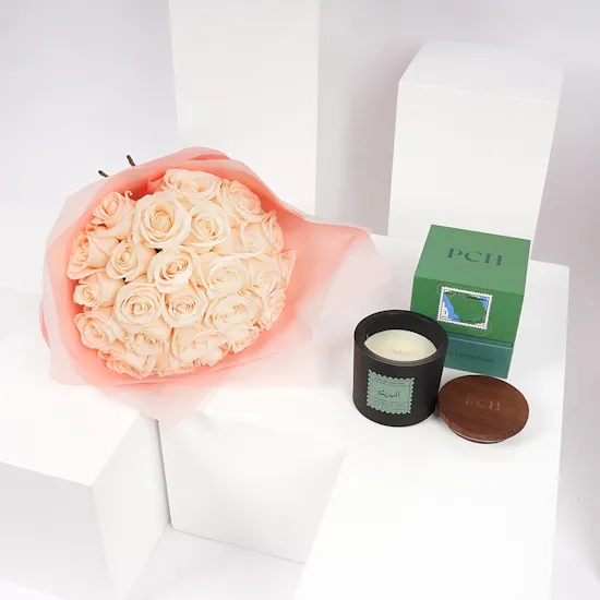 PCH Madina Scented Candle | White Roses