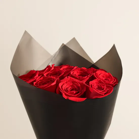 Cle Bakery Scarlet Bloom Cake | Classical Red Roses Bouquet