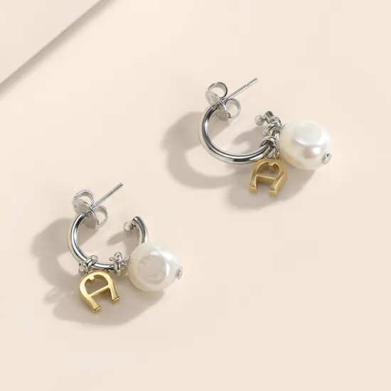 Aigner Filomena Two Tones and Pearl Women’s Earrings