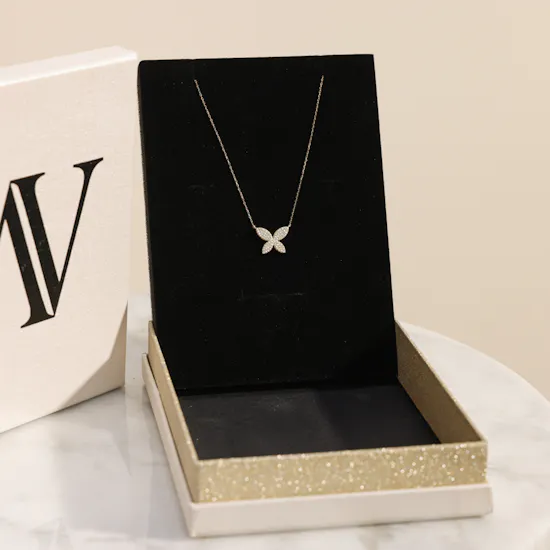 AV Jewelry Butterfly Collection Gold Necklace