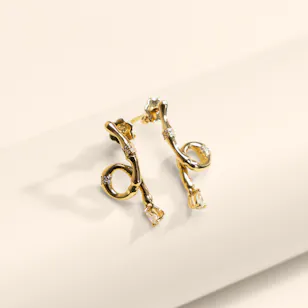 Siran by Iram Bambo Diamond Earrings 