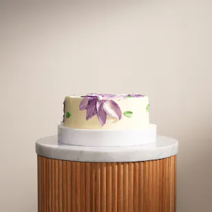 Floward Purple Happy Birthday Cake