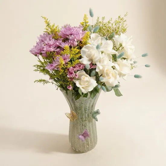 Belavida Butterfly Stunning Floral Vase