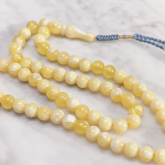 Royal Palace Golden Amber Powder Blue Karkosh Misbaha