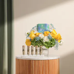 Feel Good Tea Ocean Blue Tea | Cheerfull Flowers Bouquet Feel Good Tea Ocean Blue Tea | Cheerfull Flowers Bouquet