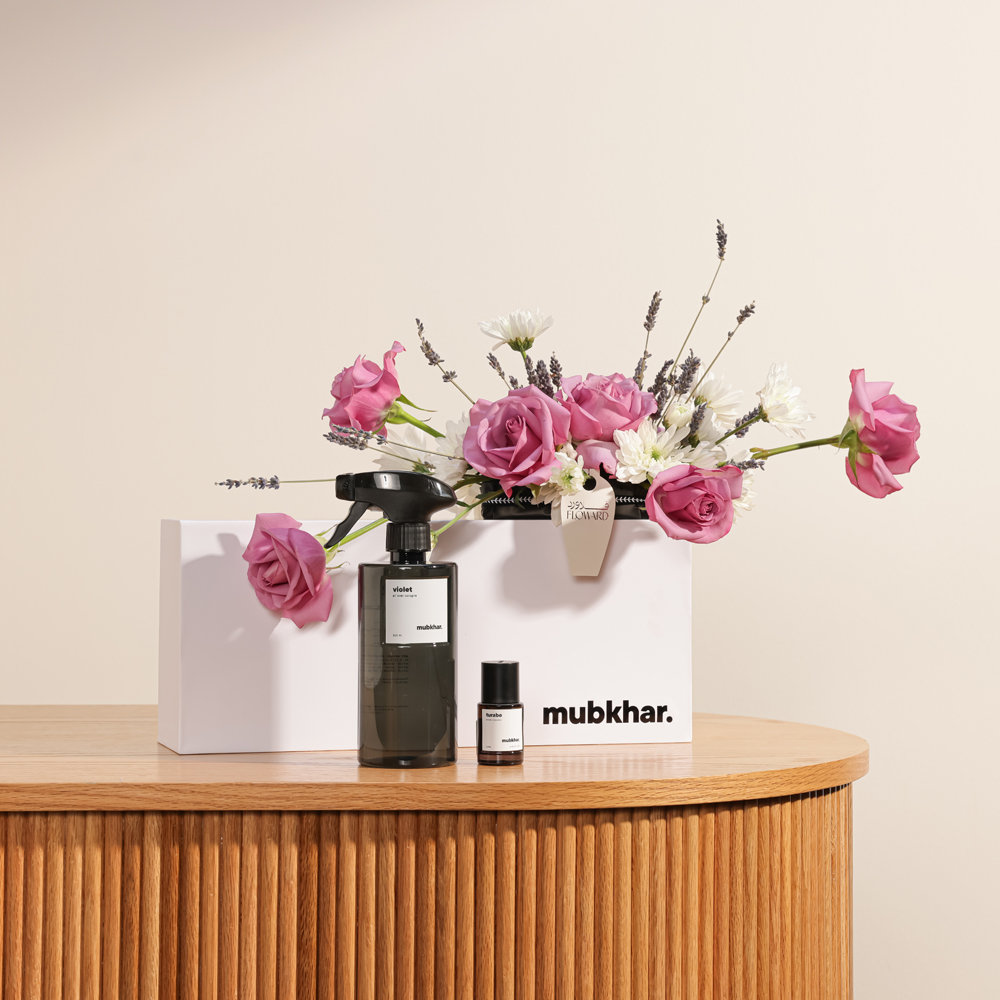 كولونيا ڤايوليت متعدد الاستخدام و عطر ترابي من مبخر | باقة البنفسجى