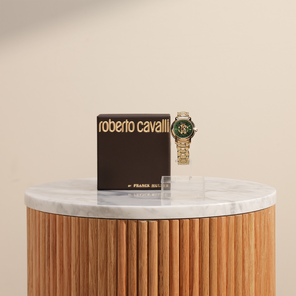 Roberto Cavalli By Franck Muller Women's Watch | Gold and Green 