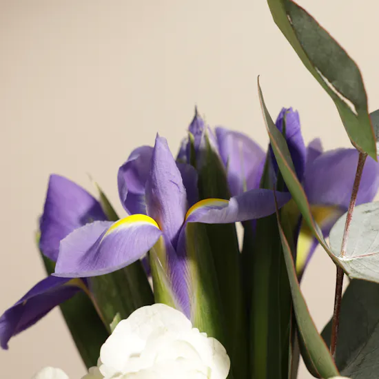 Azure Elegance Flower Vase