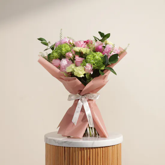 Silhouette Peony Flower Bouquet